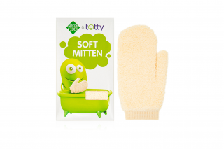 Green Fiber & Totty bebek yumuşak eldivenleri, bej