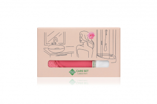 Green Fiber CARE SET Laska Mini Yüz, boyun ve dekolte bölgelerini temizlemek için bakım seti
